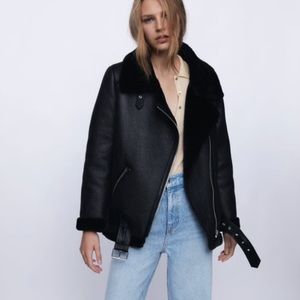 Zara Double-Faced Biker Jacket